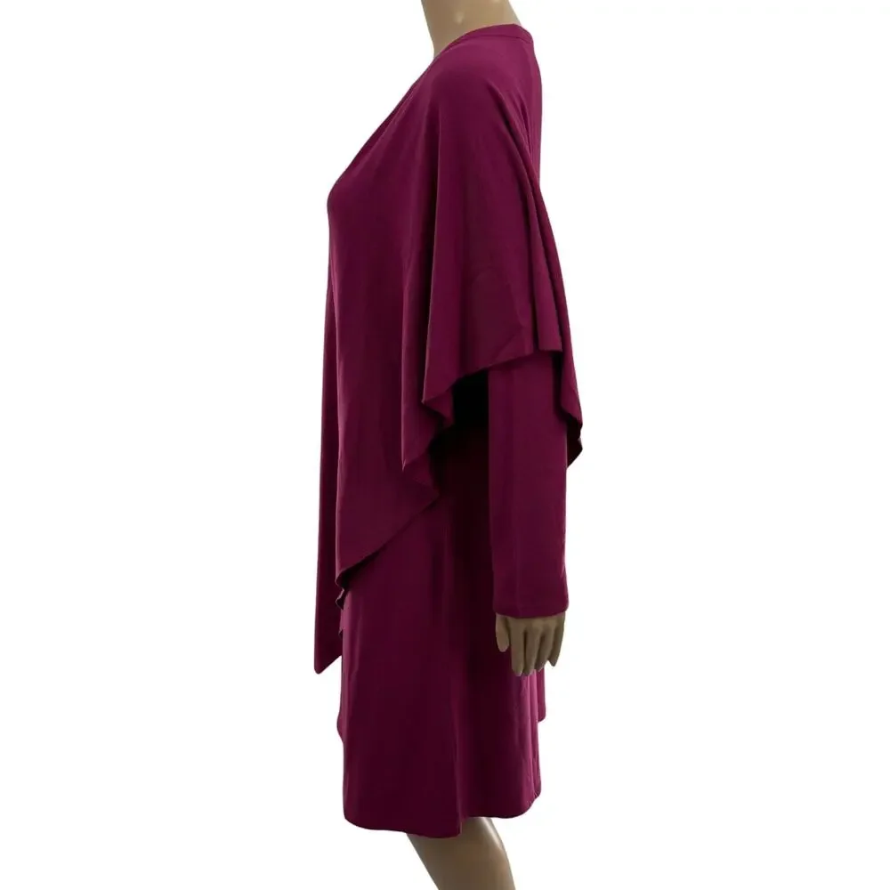 Soft Surroundings Dark Fuchsia Pink Marla Knit Dress